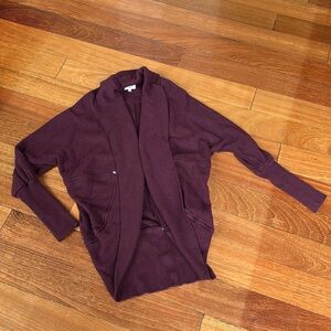 Wilfred Maroon Cocoon Cardigan